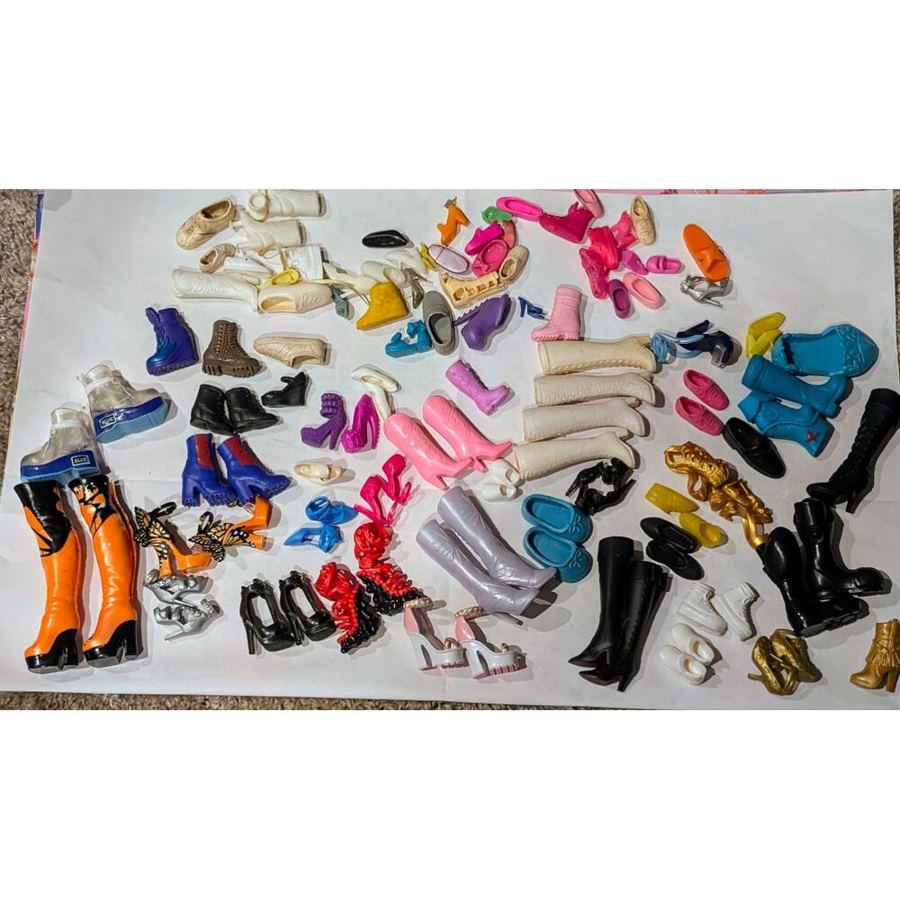 Mattel Vintage Assorted Styles Barbie Monster High and Rainbow High Shoes